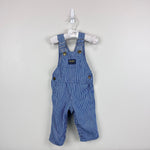 Load image into Gallery viewer, Vintage OshKosh B'gosh Blue Striped Overalls 18 Months
