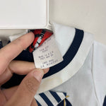 Load image into Gallery viewer, Vintage Good Lad Sailor Suit Romper 24 Months USA NWOT

