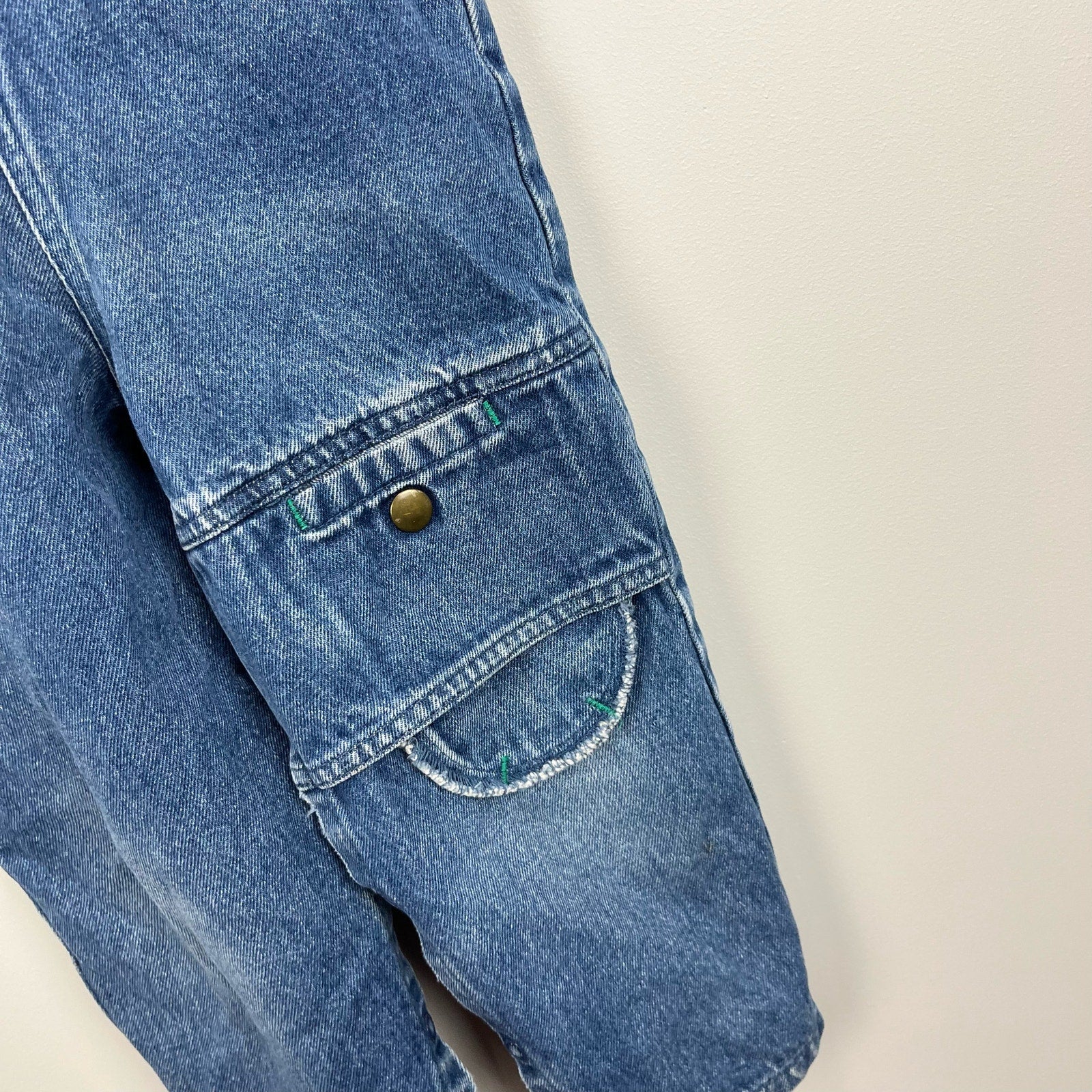 Vintage Pattiwhack Denim Dump Truck Overalls 3T