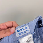 Load image into Gallery viewer, Mayoral Boys Light Blue Dress Shorts 92 cm 2T
