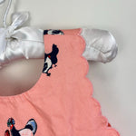 Load image into Gallery viewer, Petit Peony Peach Pink Chicken Scallop Sun Dress 5T
