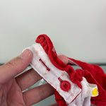 Load image into Gallery viewer, Mini Boden Polish Red Velvet Rocking Horse Romper 18-24 Months
