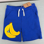 Load image into Gallery viewer, Mini Boden Fun Sweatshorts Surf the Web Banana 5-6 NWT
