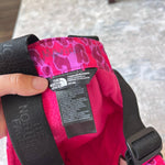 Load image into Gallery viewer, The North Face Snowquest Insulated Snow Bibs Cabaret Pink Leopard Small Print 4T
