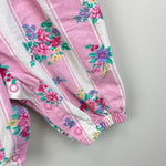 Load image into Gallery viewer, Vintage OshKosh B'Gosh Pink Striped Floral Overalls 3-6 Months USA

