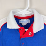 Load image into Gallery viewer, Vintage OshKosh B'gosh Blue White Striped Polo Shirt 6 USA

