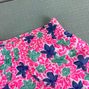 Vineyard Vines Girls Pull On Plumeria Floral Short Malibu Pink Small