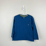 Load image into Gallery viewer, Crewcuts Long Sleeve Blue Pocket Tee 4-5
