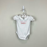 Load image into Gallery viewer, Jacadi Oh La La Paris! White Bodysuit 1 Month
