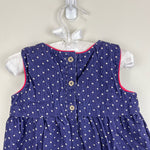 Load image into Gallery viewer, Mini Boden Blue Holiday Bunny Applique Jumper Dress 12-18 Months
