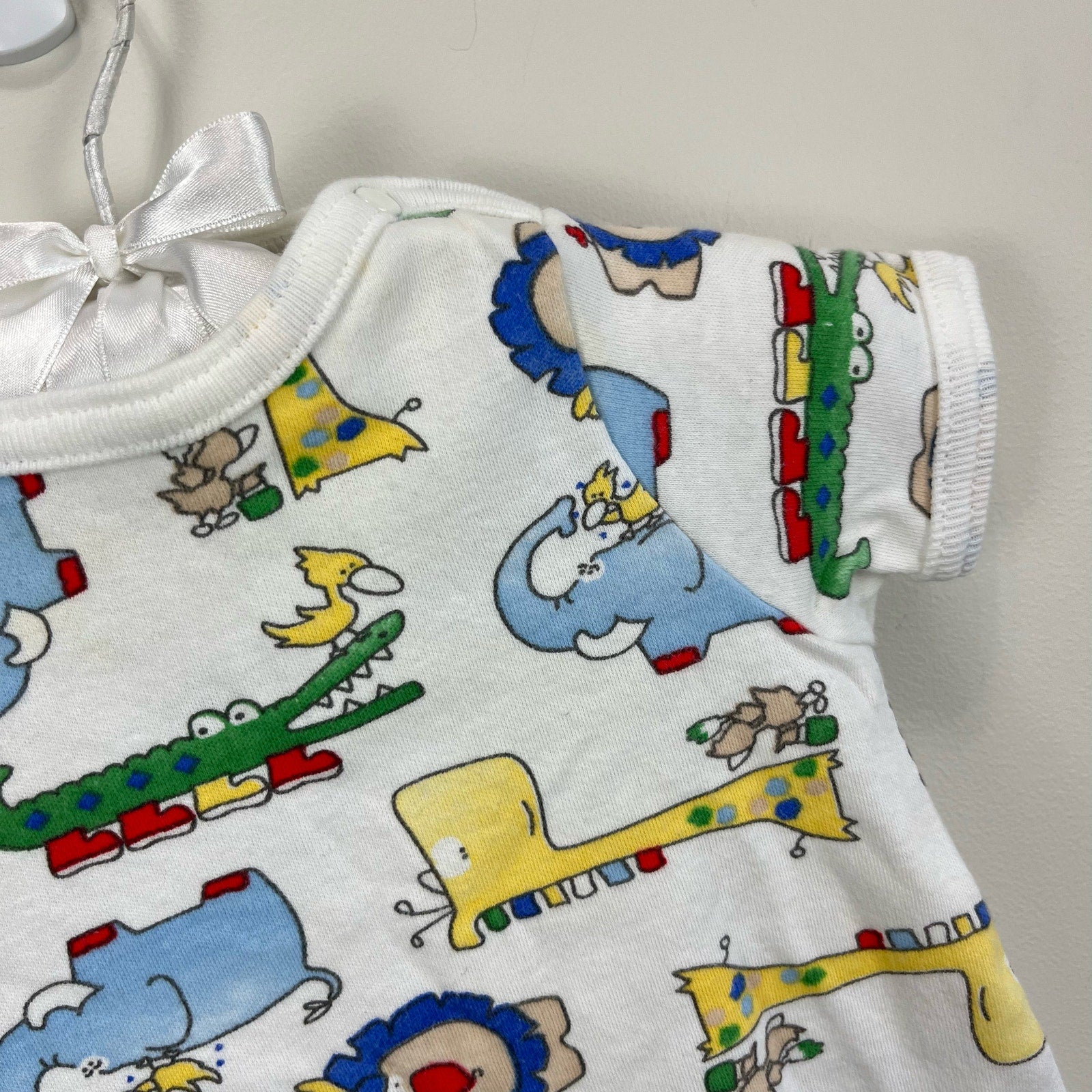 Vintage Carter's Wild Zoo Animal Romper 0-3 Months