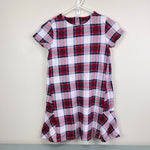 Load image into Gallery viewer, Vineyard Vines Nantucket Tartan Knit Dress Marshmallow Plaid M 12-14
