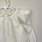 Load image into Gallery viewer, Crewcuts Long Sleeve Ivory Ruffle Top XS 4T/5T
