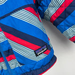 Load image into Gallery viewer, Patagonia Reversible Tribbles Jacket Blue Red Stripes 2T
