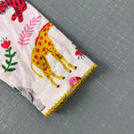 Load image into Gallery viewer, Mini Boden Fun Printed Leggings Ivory Jungle Stamp 9-12
