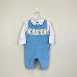 Load image into Gallery viewer, Baby Anavini Velani Smocked Clown Longall Set 6 Months
