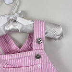 Load image into Gallery viewer, Vintage OshKosh B'gosh Pink Stripe Jumper Skirtall 12 Months

