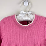Load image into Gallery viewer, Mini Boden Fair Isle Knitted Dress Pink Robins 2-3
