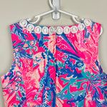 Load image into Gallery viewer, Lilly Pulitzer Girls Mini Mila Shift Dress Light Pascha Pink Aquadesiac 12
