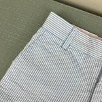 Load image into Gallery viewer, The Beaufort Bonnet Company Charlie's Chinos Breakers Blue Seersucker with Blue Stork 7
