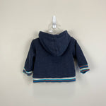 Load image into Gallery viewer, Hatley Strolling Stegosaurus Baby Hoodie Blue 9-12 Months
