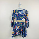 Load image into Gallery viewer, Mini Boden Mabel Fantasy Long Sleeve Cotton Twirly Dress Blue Unicorn 4-5
