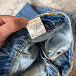 Load image into Gallery viewer, Vintage Levi's 505 Classic Fit Slim Orange Tab Blue Jeans 10 USA
