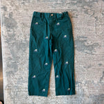 Load image into Gallery viewer, Vineyard Vines Woody and Tree Embroidered Breaker Pants Charleston Green 6
