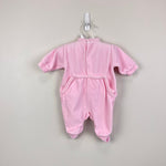 Load image into Gallery viewer, Jacadi Paris Pink Velour Footie 0 Months Newborn

