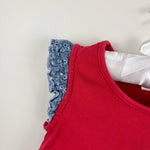 Load image into Gallery viewer, Gap Crochet Sleeve Tee Pepper Red 4T
