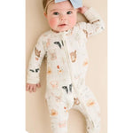 Load image into Gallery viewer, Little One Shop Farm Friends Bamboo Sleeper 6-12 Months
