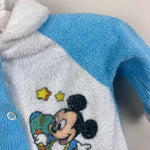 Load image into Gallery viewer, Vintage Disney Babies Blue Mickey Mouse Terry Airplane Footie Baby Boy
