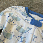 Load image into Gallery viewer, The Beaufort Bonnet Company Knoxs Night Night Whale Blue 4T NWT
