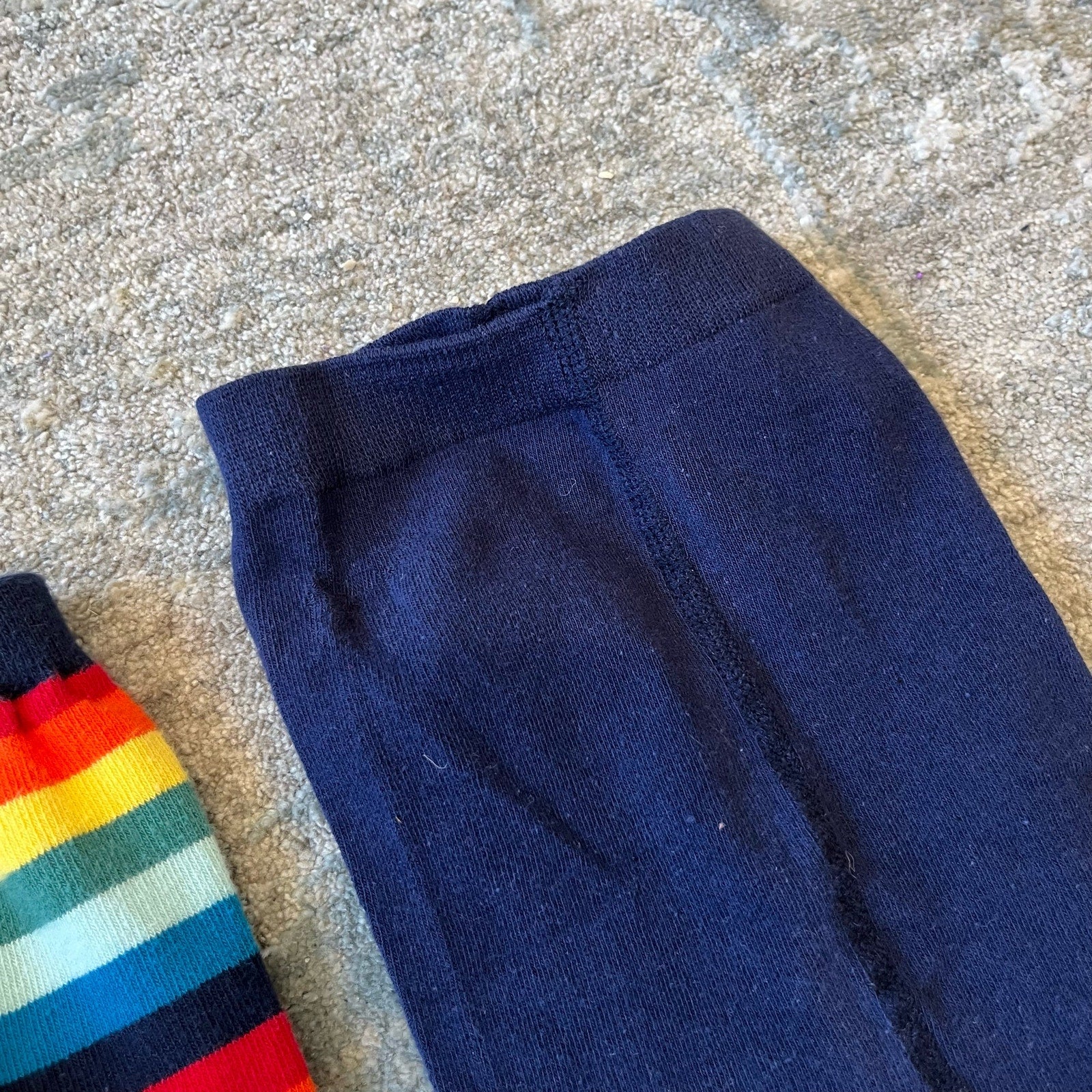 Hanna Andersson Navy Rainbow Tights Bundle