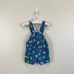 Load image into Gallery viewer, Mayoral Baby Printed Blue Shortalls 6-9 Months
