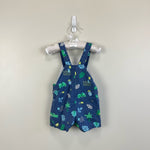 Load image into Gallery viewer, Mayoral Baby Printed Blue Shortalls 6-9 Months
