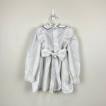 Load image into Gallery viewer, Vintage Polly Flinders Smocked White Ruffle Dress 3T
