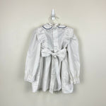 Load image into Gallery viewer, Vintage Polly Flinders Smocked White Ruffle Dress 3T
