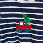 Load image into Gallery viewer, Florence Eiseman Stripe Knit Christmas Tree Longall Romper 24 Months
