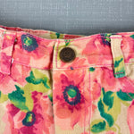 Load image into Gallery viewer, Vintage Guess Pink Yellow Floral Denim Skirt 6 USA
