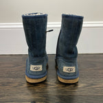 Load image into Gallery viewer, Ugg Australia K Lil Sunshine Side Zip Navy Blue Boots 12

