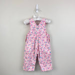 Load image into Gallery viewer, Vintage OshKosh B'gosh Pink Floral Overalls 6-9 Months USA
