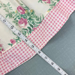 Load image into Gallery viewer, Vintage Pink Cream Floral Dress with Gingham Bows 24 Months
