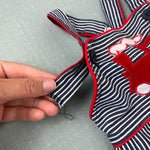 Load image into Gallery viewer, Vintage Healthtex Applique Train Overalls 6 Months USA
