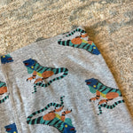 Load image into Gallery viewer, Hanna Andersson Gray Iguana HannaJams Short John Pajama Set 140 cm 10
