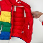 Load image into Gallery viewer, Hanna Andersson Rainbow Stripe Down Puffer Vest 130 cm 8
