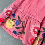 Load image into Gallery viewer, Mini Boden Embroidered Hem Midi Skirt Crab Apple Pink 5-6
