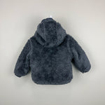 Load image into Gallery viewer, The North Face Baby Reversible Mount Chimbo Full-Zip Hooded Jacket Gray 6-12 Months
