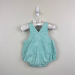 Load image into Gallery viewer, Vintage Gymboree Green Plaid Easter Spring Bunny Chick Romper Newborn
