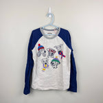 Load image into Gallery viewer, Mini Boden Stitch Logo T-Shirt Oatmeal Marl Dogs 9-10
